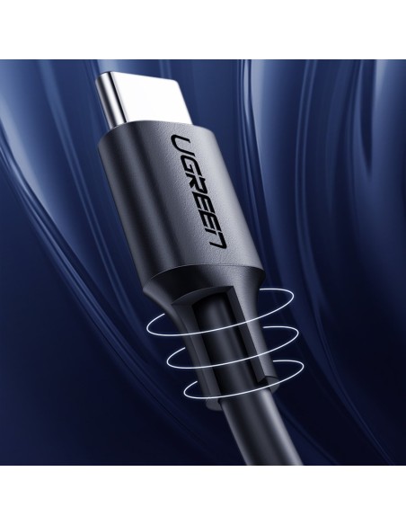 
USB-C laidas įkrovimui ir duomenų perdavimui 3A 2m juodas
