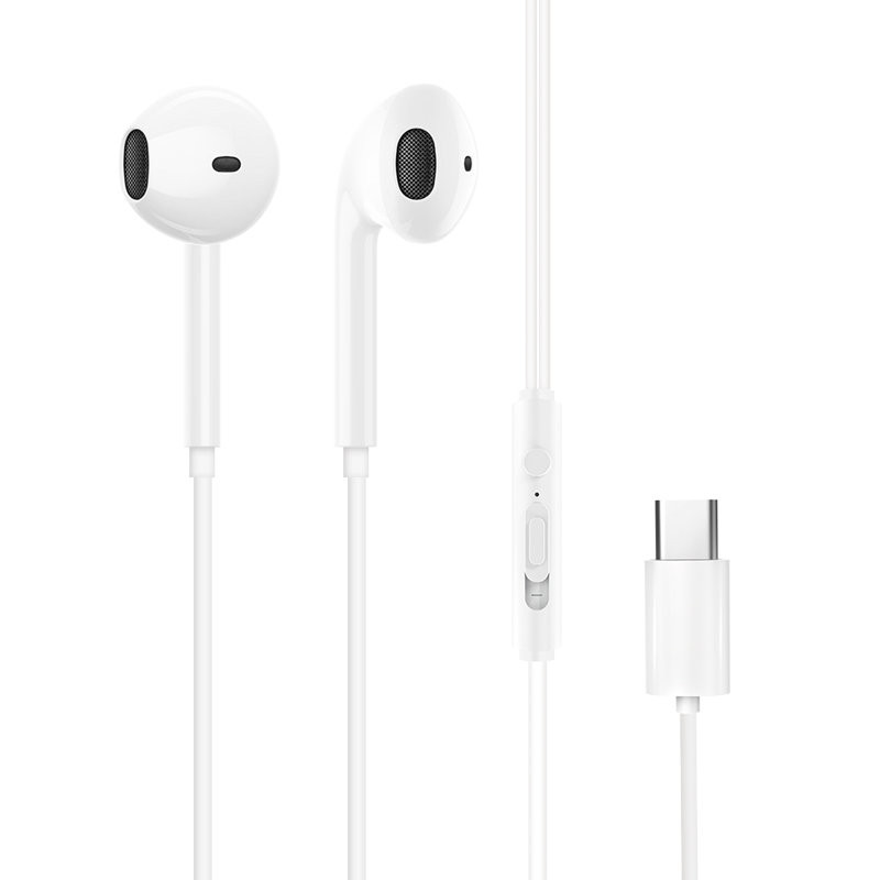 X3C į ausis įdedamos ausinės su USB-C jungtimi, baltos spalvos