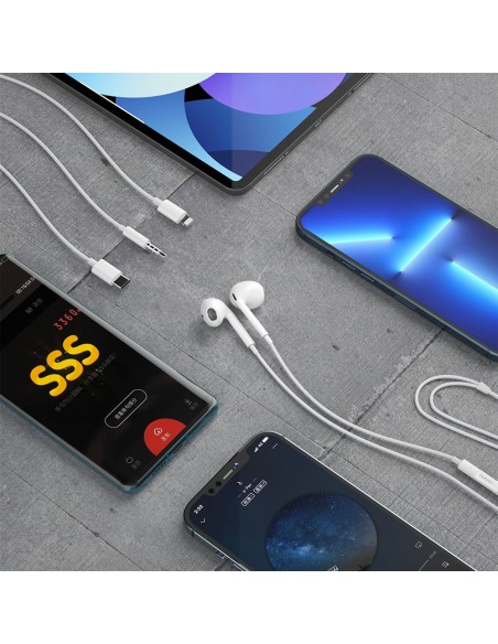 
X14PROT į ausis įdedamos ausinės su USB-C jungtimi, baltos spalvos
