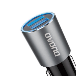 
R5s automobilinis įkroviklis su apšvietimu 2x USB 3.4A, pilkas
