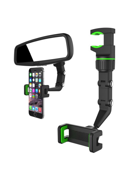 Juodas ir žalias telefono laikiklis išmaniajam telefonui, pritvirtintas prie galinio vaizdo veidrodėlio
 
Juodas ir žalias telefono laikiklis išmaniajam telefonui, pritvirtintas prie galinio vaizdo veidrodėlio