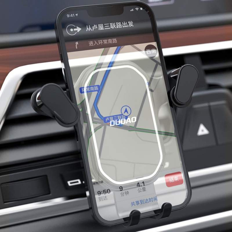 Gravitacinis automobilinis telefono laikiklis orlaidei, juodas