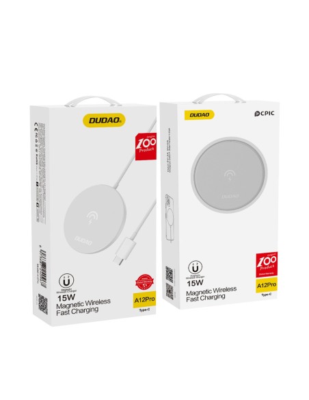 
Magnetinis indukcinis belaidis įkroviklis MagSafe Qi 15W baltas
