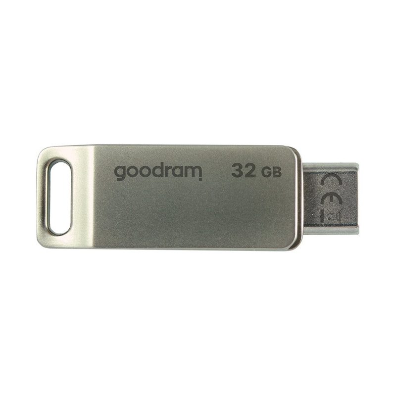Pendrive 32GB, dvi USB 3.2 + USB-C OTG ODA3 jungtys, sidabrinė