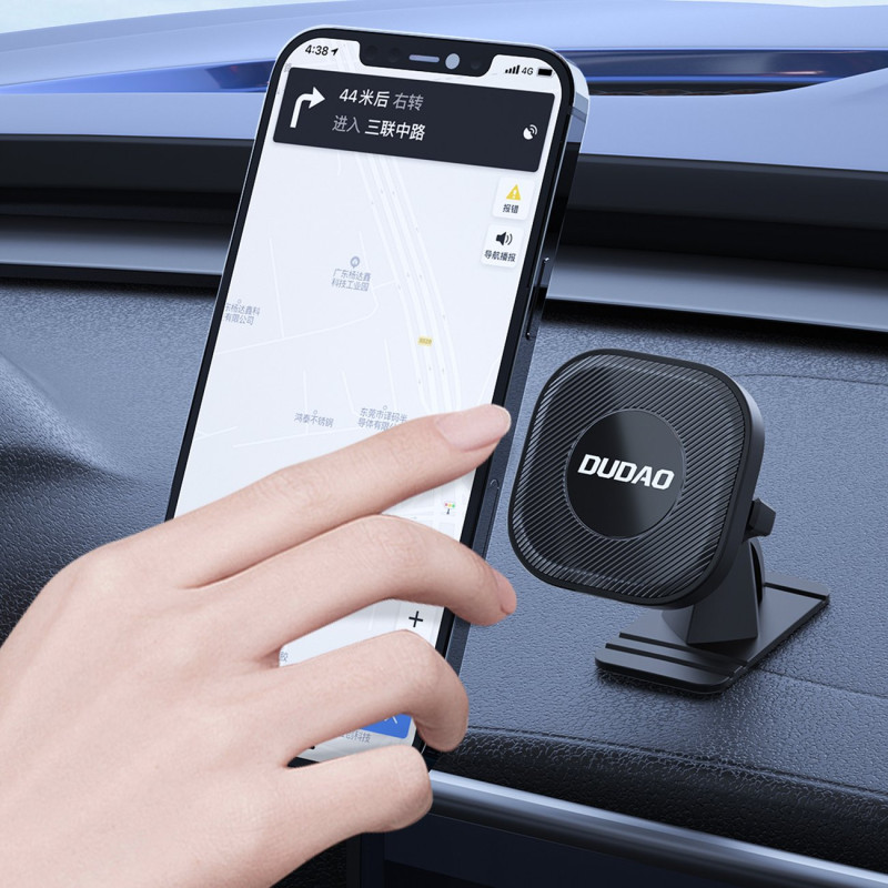 Lipnus magnetinis automobilinio telefono laikiklis kabinai, juodas