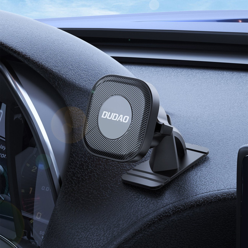 Lipnus magnetinis automobilinio telefono laikiklis kabinai, juodas