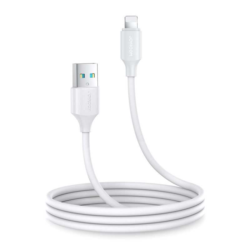 Lankstus, patvarus USB-iPhone laidas įkrovimui ir duomenų perdavimui, 1m baltas