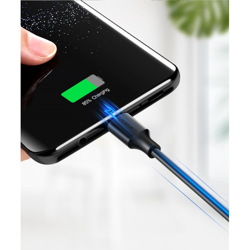 USB laidas - USB-C 2A 1m juodas