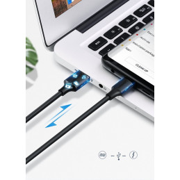 
USB laidas - USB-C 2A 1m juodas
