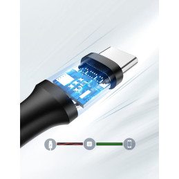 
USB laidas - USB-C 2A 1m juodas
