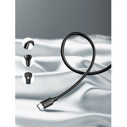 
USB laidas - USB-C 2A 1m juodas
