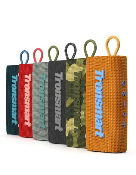 Trip belaidis garsiakalbis Bluetooth 5.3 vandeniui atsparus IPX7 10W žalia kamufliažas