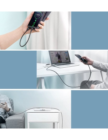 
USB laidas - USB-C 2A 2m juodas
