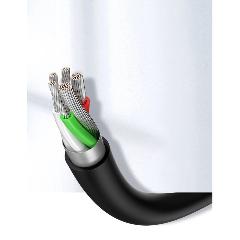 
USB laidas - USB-C 3A 3m juodas
