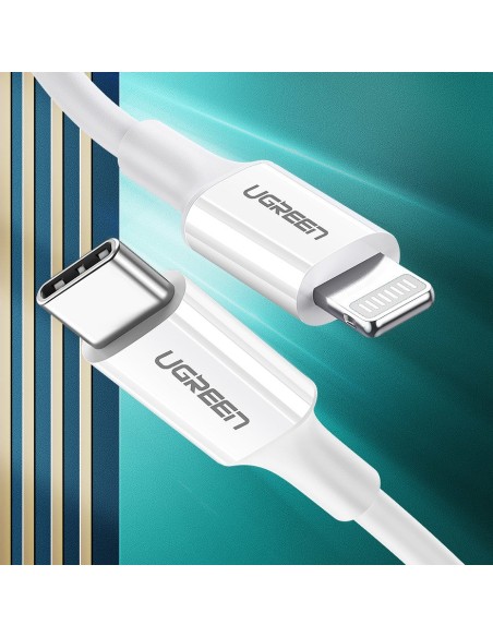 Kabelis iPhone MFi USB-C - Lightning 20W 3A 1m baltas
 
Kabelis iPhone MFi USB-C - Lightning 20W 3A 1m baltas