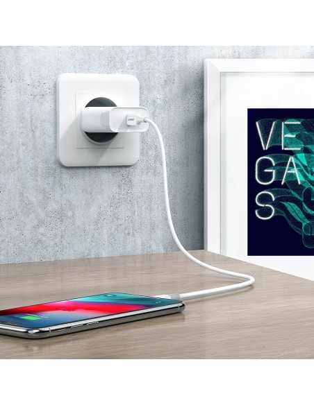 Kabelis iPhone MFi USB-C - Lightning 20W 3A 1m baltas
 
Kabelis iPhone MFi USB-C - Lightning 20W 3A 1m baltas