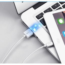 
iPhone USB - Lightning MFI kabelis 1m 2.4A baltas
