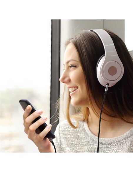 
AUX garso laidas iPhone MFI Lightning - 3,5 mm mini lizdas 1 m, pilkas
