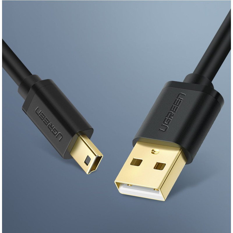 USB-miniUSB adapterio laidas 480 Mbps 2m juodas