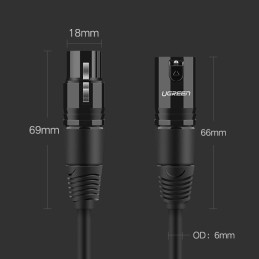 
Garso ilgintuvas XLR mikrofonui, 2m, juodas
