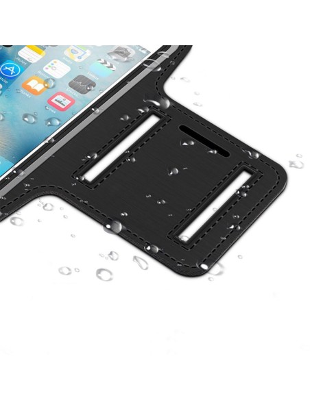 Bėgimo rankovė išmaniajam telefonui 6 colių juoda