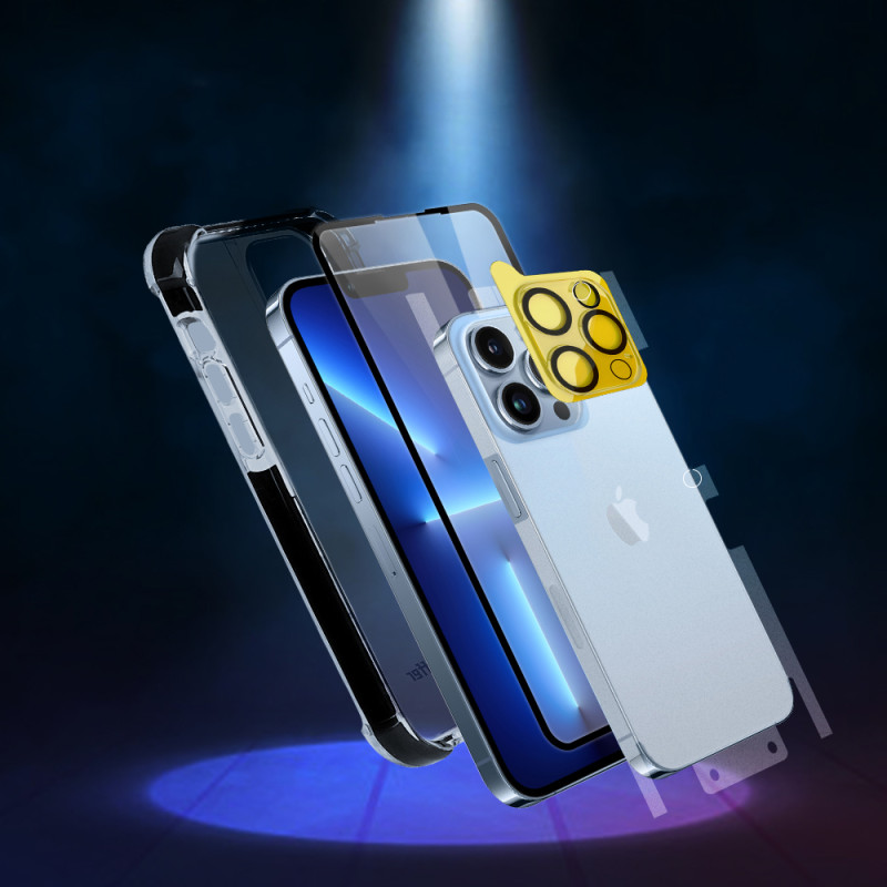 6in1 apsauginis rinkinys iPhone 11 PRO Max dėklui, stiklui, ekranui ir fotoaparatui, D30 buferio aplikatorius