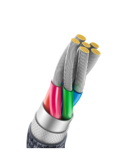 
USB – USB-C laidas greitam įkrovimui ir duomenų perdavimui 100W 1,2m juodas
