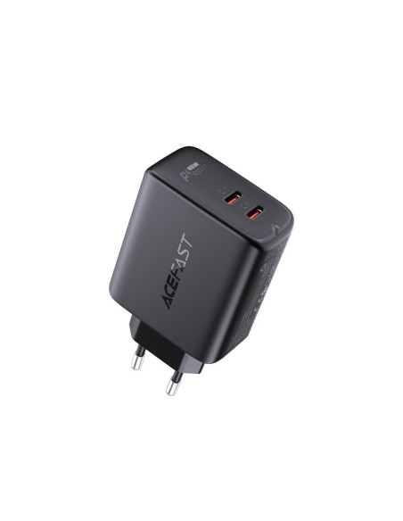 
Tinklo įkroviklis 2x USB-C 40W PPS PD QC 3.0 AFC FCP juodas

