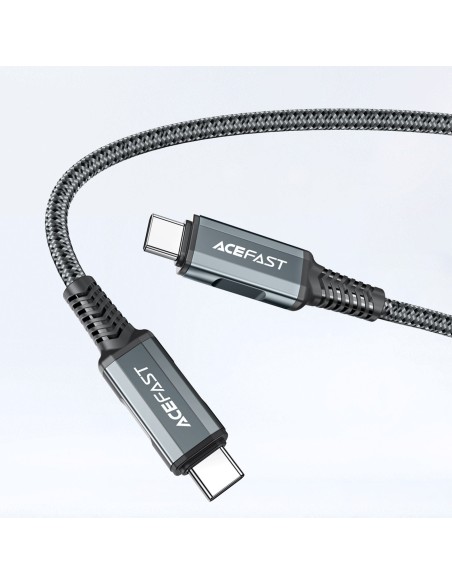 
2in1 Sieninis įkroviklis su USB-C laidu + USB-C - HDMI 4K adapteris baltas
