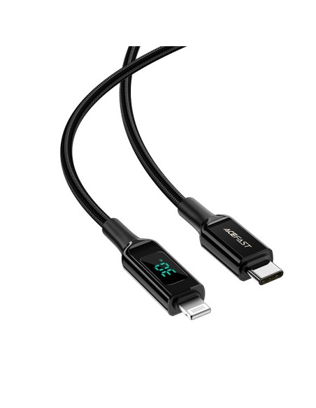 Pintas kabelis su LED ekranu iPhone MFI USB-C - Lightning 1.2m 30W 3A juodas
 
Pintas kabelis su LED ekranu iPhone MFI USB-C - Lightning 1.2m 30W 3A juodas