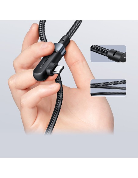Pintas kampinis kabelis USB-C 100W 20V 5A 2m juodas
 
Pintas kampinis kabelis USB-C 100W 20V 5A 2m juodas