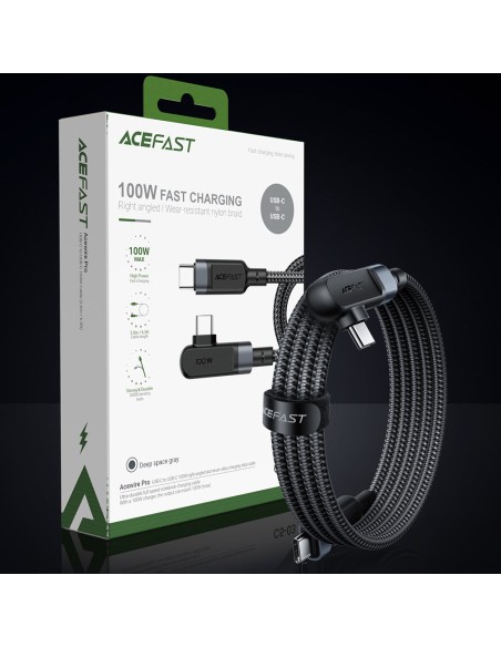 Pintas kampinis kabelis USB-C 100W 20V 5A 2m juodas
 
Pintas kampinis kabelis USB-C 100W 20V 5A 2m juodas