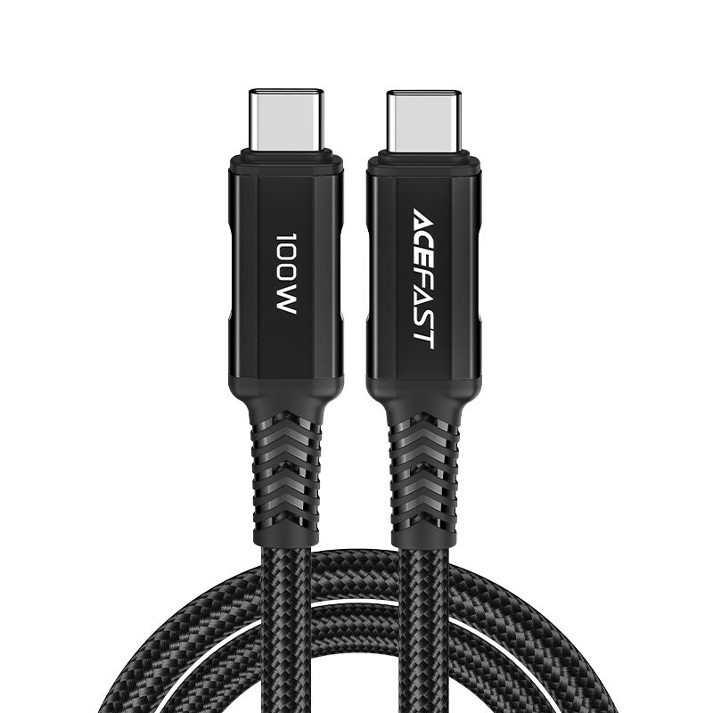 
Pintas kabelis USB-C 100W 20V 5A 2m juodas
