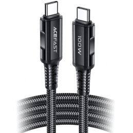 
Pintas kabelis USB-C 100W 20V 5A 2m juodas
