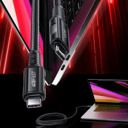 
Pintas kabelis USB-C 100W 20V 5A 2m juodas
