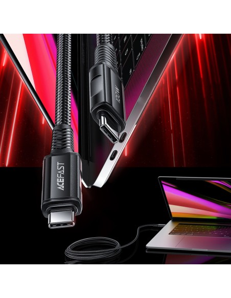 
Pintas kabelis USB-C 100W 20V 5A 2m juodas
