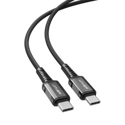 
Pintas kabelis USB-C 60W 20V 3A 1,2m juodas
