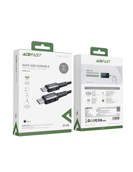 Pintas kabelis USB-C 60W 20V 3A 1,2m juodas
 
Pintas kabelis USB-C 60W 20V 3A 1,2m juodas
