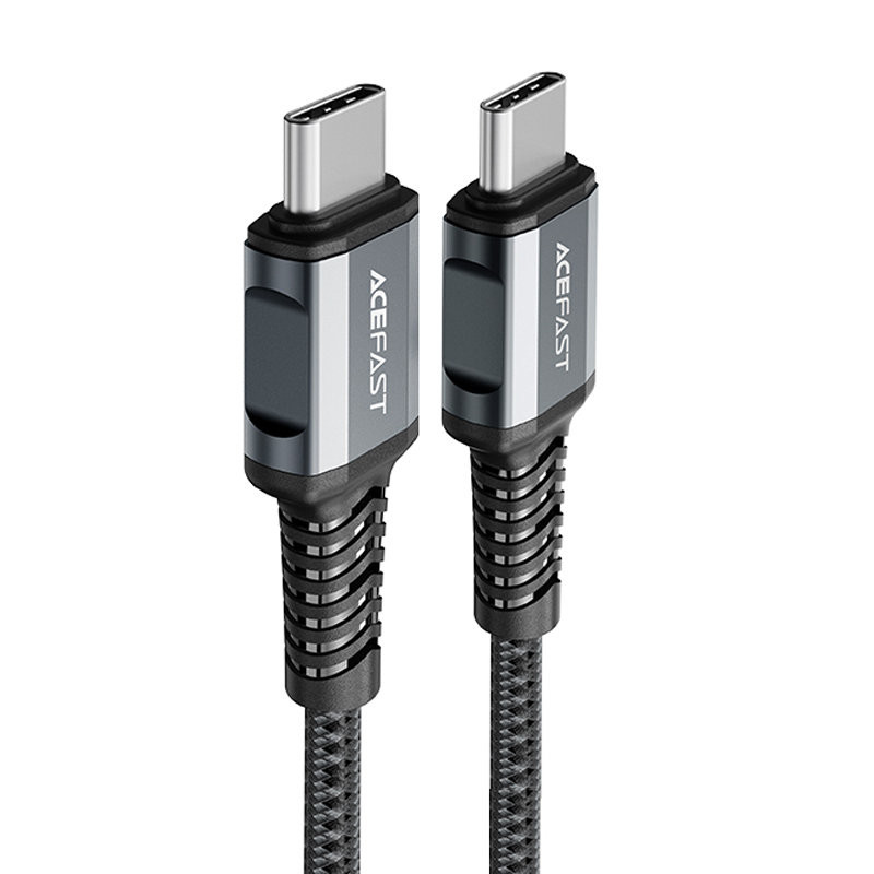 
Pintas kabelis USB-C 60W 20V 3A 1,2m pilkas
