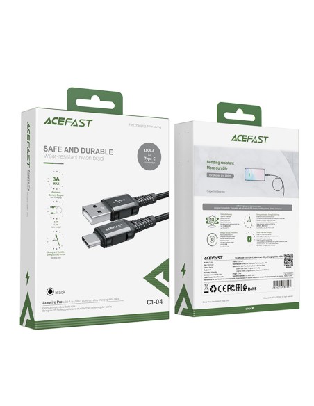 Pintas kabelis USB - USB-C 3A 1,2m juodas
 
Pintas kabelis USB - USB-C 3A 1,2m juodas