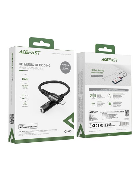 AUX garso adapteris iPhone MFI Lightning - 3,5 mm mini lizdas 18 cm juodas
 
AUX garso adapteris iPhone MFI Lightning - 3,5 mm mini lizdas 18 cm juodas