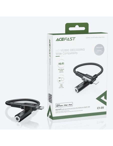 AUX garso adapteris iPhone MFI Lightning - 3,5 mm mini lizdas 18 cm juodas
 
AUX garso adapteris iPhone MFI Lightning - 3,5 mm mini lizdas 18 cm juodas