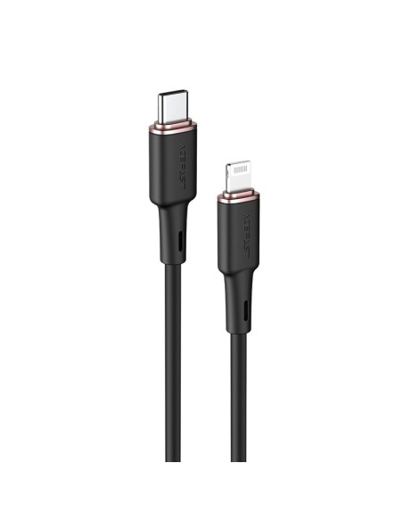 
Kabelis iPhone MFI USB-C - Lightning 30W 3A 1,2m juodas
