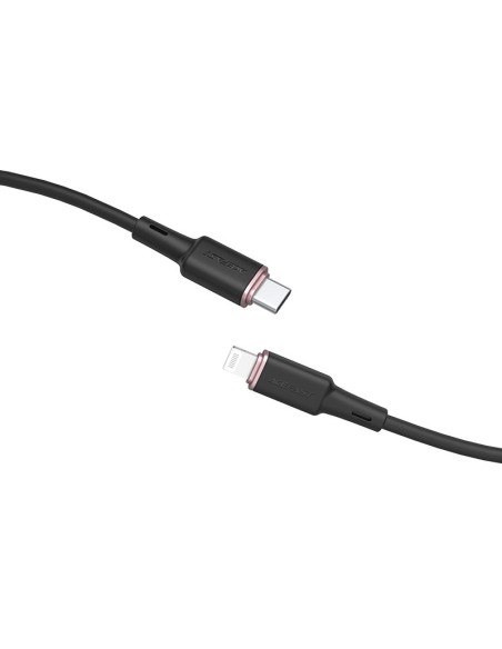 
Kabelis iPhone MFI USB-C - Lightning 30W 3A 1,2m juodas
