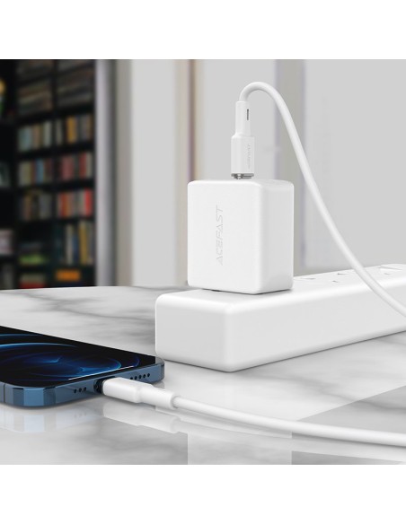 
Kabelis iPhone MFI USB-C - Lightning 30W 3A 1,2m juodas

