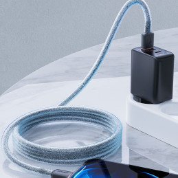 
Kabelis iPhone MFI USB - Lightning 2.4A 1.2m juodas

