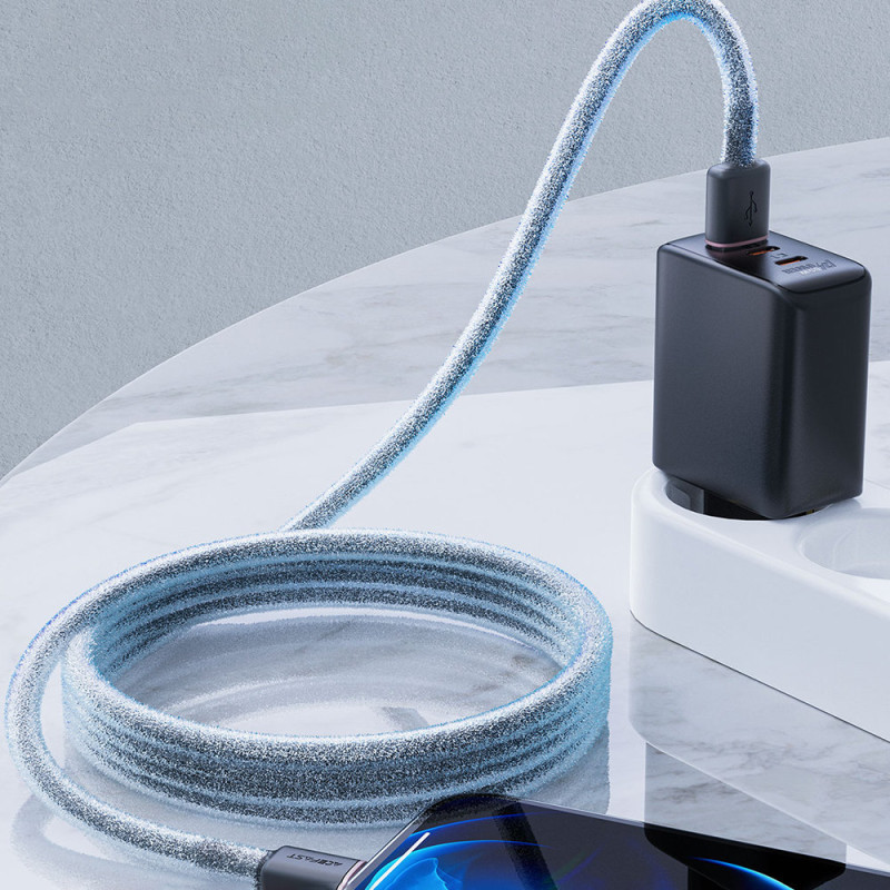 Kabelis iPhone MFI USB - Lightning 2.4A 1.2m juodas