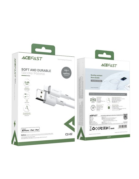 Kabelis iPhone MFI USB - Lightning 2.4A 1.2m baltas
 
Kabelis iPhone MFI USB - Lightning 2.4A 1.2m baltas