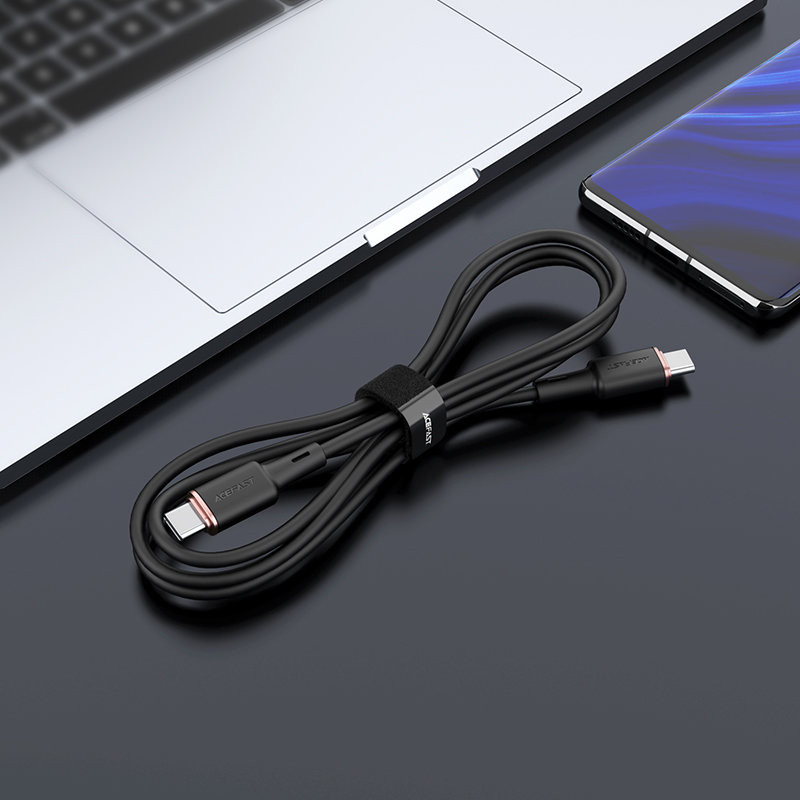 USB-C laidas 60W 20V 3A 1,2m alyvuogių žalia