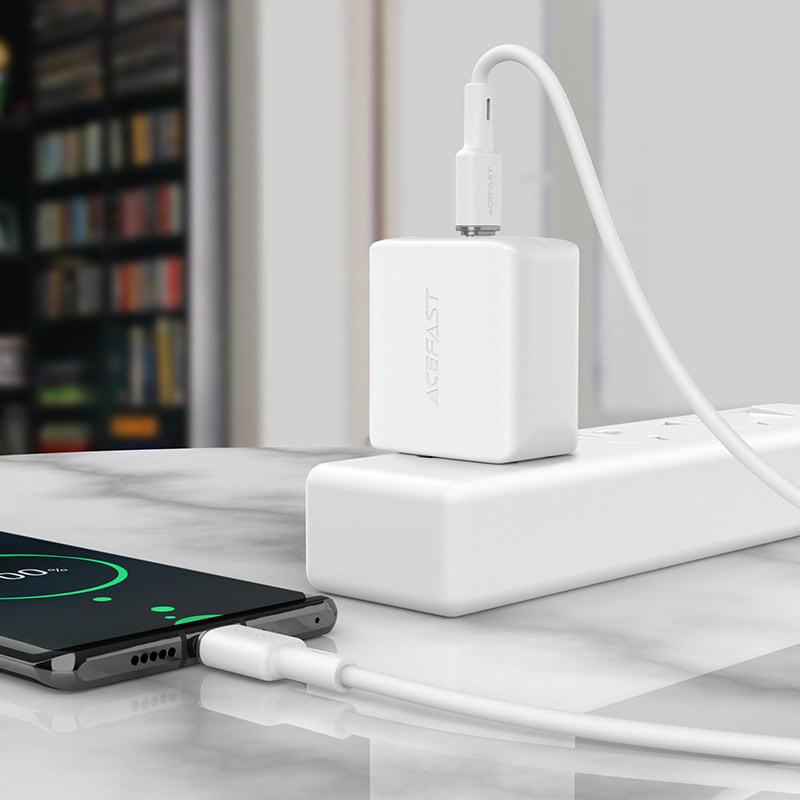 USB-C laidas 60W 20V 3A 1,2m alyvuogių žalia